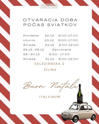 Prajeme vám krásne sviatky ✨ tešíme sa na vás aj v Novom roku 🥂🎄